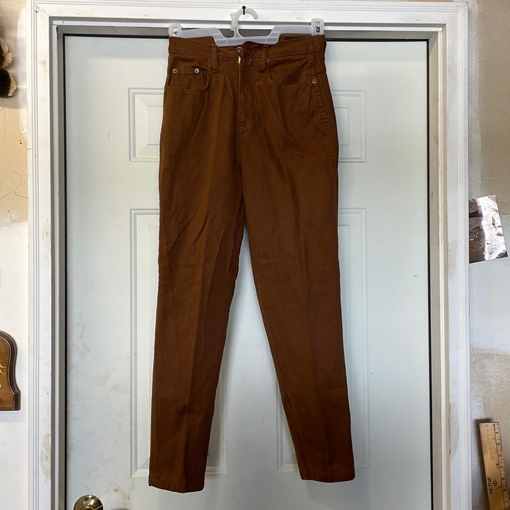 Juniors brown jeans by pasta size 6